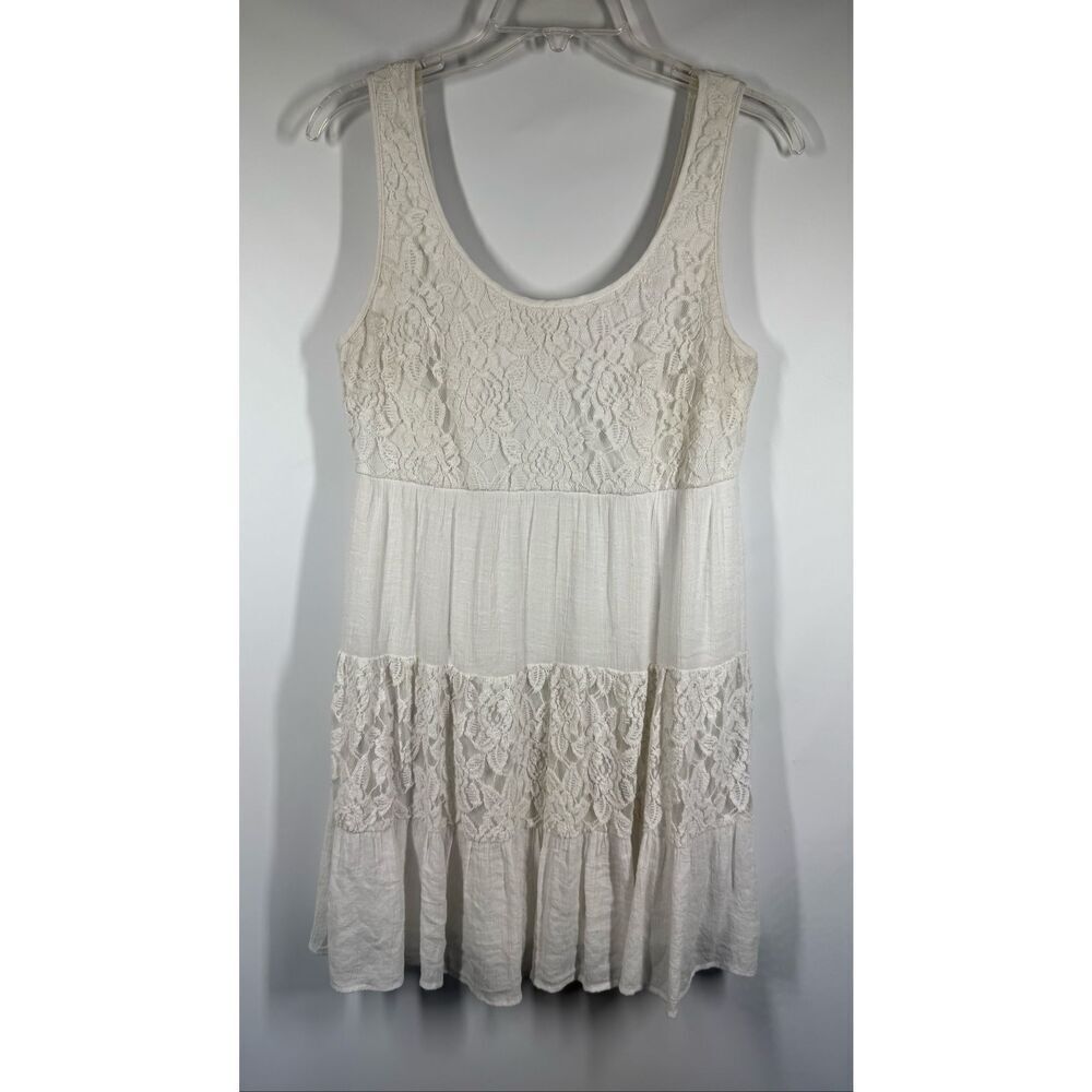 Speechless cream lace overlay dress size 7